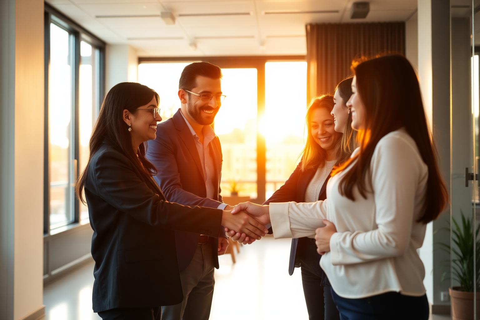 Trinity Recruiting Solutions team welcoming new clients